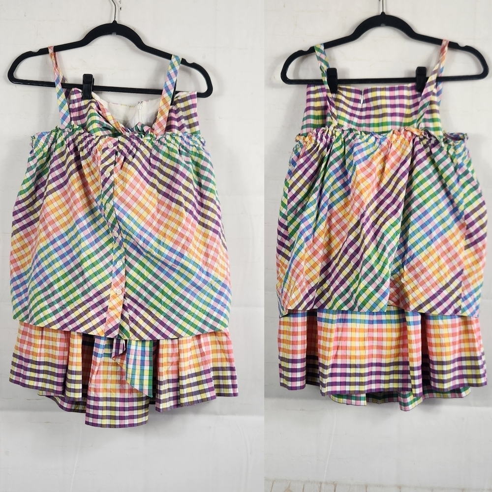 J.Crew Matching Set Button-Front Tank Top Tie-Fro… - image 3